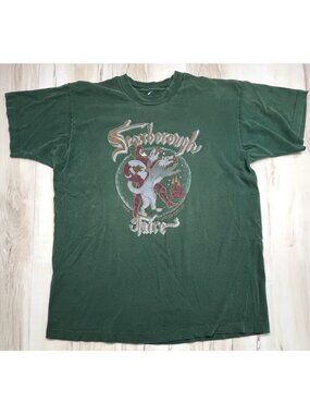 VTG 1993 Adult XL Green Limited Edition SCARBOROUGH FAIRE Fair Graphic T-SHIRT